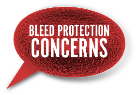 Bleed protection concerns text