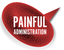 Painful administration text